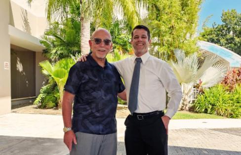 GSB faculty members Professor Charles Priolo and Dr. Gavin Goldstein in Puerto Rico.