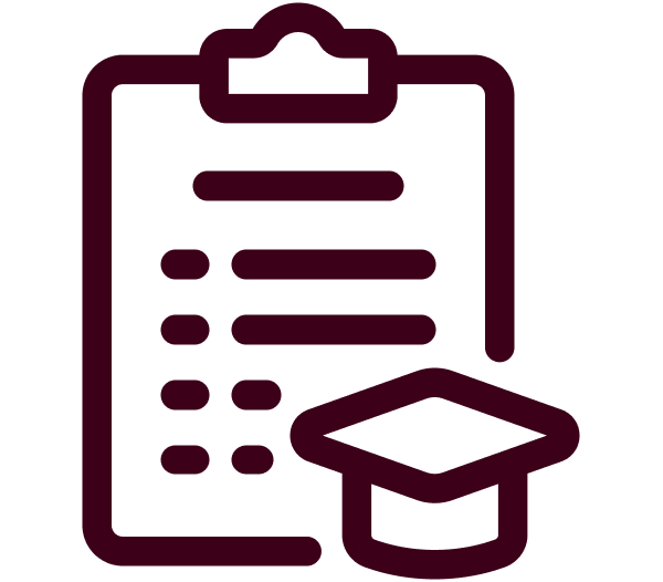 checklist with graduation hat